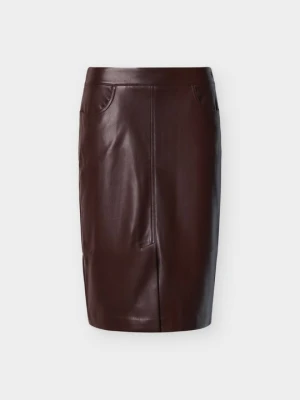 Spódnica ołówkowa Calvin Klein Jeans ciemnobrązowy