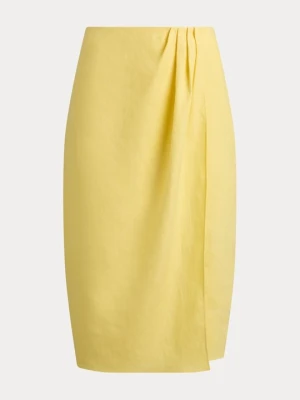Spódnica ołówkowa Lauren Ralph Lauren jasnożółty