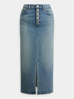 Spódnica ołówkowa Lauren Ralph Lauren niebieski denim