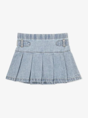Spódnica plisowana Abercrombie & Fitch jasnoniebieski melanż