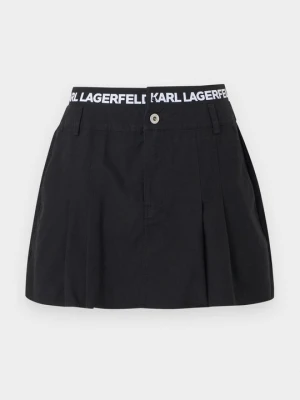 Spódnica plisowana KARL LAGERFELD czarny