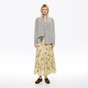 Spódnica plisowana nieregularna Notebook light yellow BIMBA Y LOLA