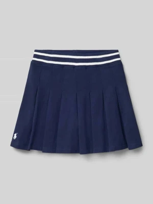 Spódnica plisowana o kroju regular fit z efektem dzianiny Polo Ralph Lauren Kids