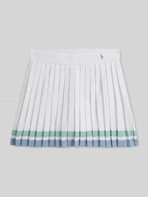 Spódnica plisowana o kroju regular fit z podszortami Polo Ralph Lauren Teens