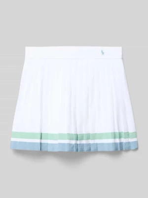 Spódnica plisowana o kroju regular fit z podszortami Polo Ralph Lauren Teens