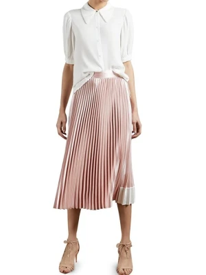 Spódnica plisowana Ted Baker jasnoróżowy
