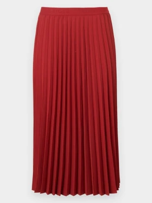 Spódnica plisowana Tommy Hilfiger ciemnoczerwony