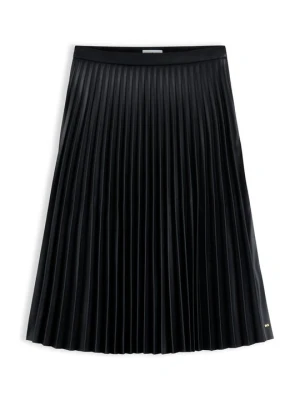 Spódnica plisowana Tommy Hilfiger czarny