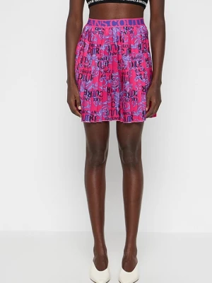 Spódnica plisowana Versace Jeans Couture różowy