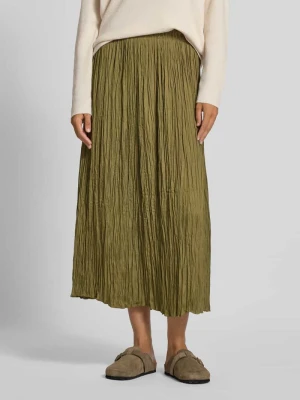 Spódnica plisowana z fakturowanym wzorem Oui