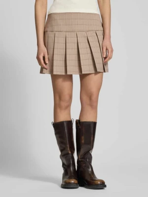 Spódnica plisowana we wzór na całej powierzchni Guess Jeans