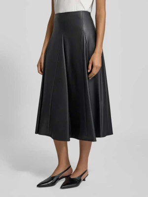 Spódnica rozkloszowana z imitacji skóry model ‘NOCERA’ MM by Max Mara