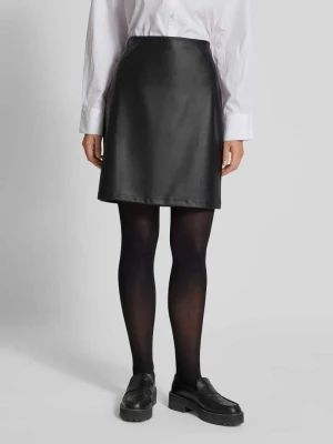 Spódnica rozkloszowana z imitacji skóry z elastycznym pasem s.Oliver RED LABEL