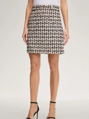 Spódnica Scara w kolorze szampańskim/czarnym ze wzorem Joop