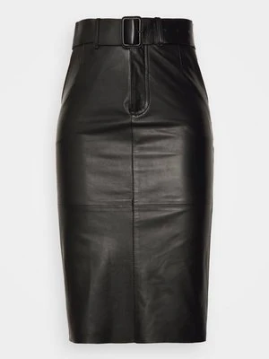 Spódnica skórzana Emporio Armani