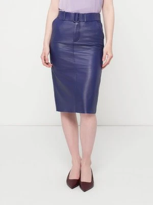 Spódnica skórzana Emporio Armani