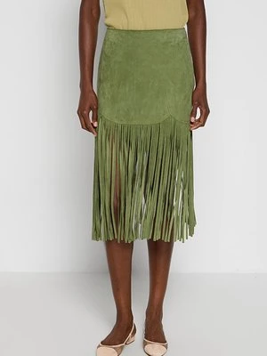 Spódnica skórzana MOSCHINO JEANS