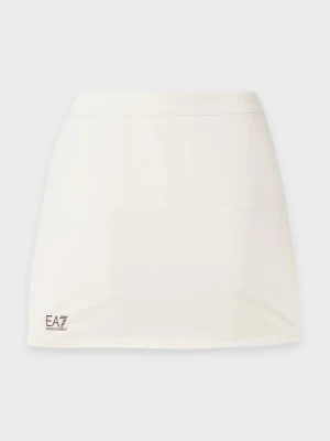 Spódnica sportowa EA7 Emporio Armani mleczny