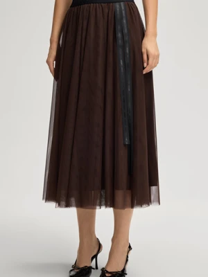 Spódnica tiulowa Fridi w kolorze ciemnobrązowym Joop