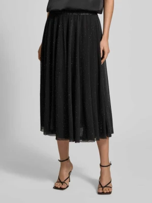 Spódnica tiulowa z obszyciem ozdobnymi kamieniami i elastycznym pasem MORE & MORE