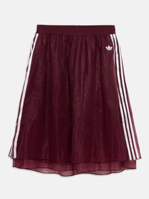Spódnica trapezowa adidas Originals bordowy