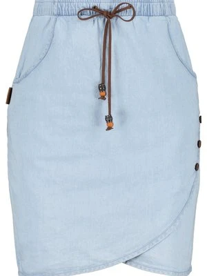Spódnica trapezowa ALIFE & Kickin jasnoniebieski denim