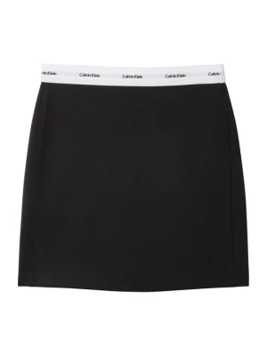 Spódnica trapezowa Calvin Klein Jeans czarny