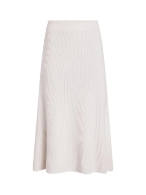 Spódnica trapezowa Calvin Klein mleczny