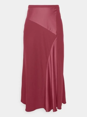 Spódnica trapezowa DKNY bordowy