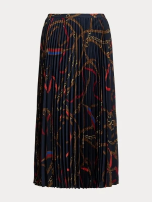 Spódnica trapezowa Lauren Ralph Lauren granatowy