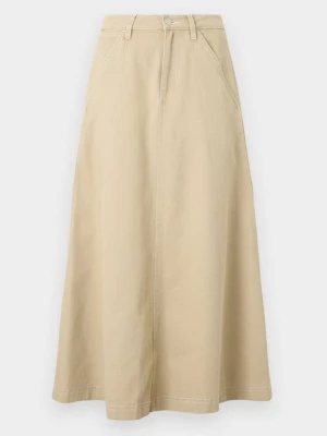 Spódnica trapezowa Lee khaki