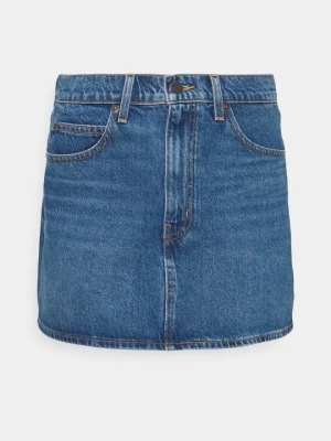 Spódnica trapezowa Levi's niebieski denim