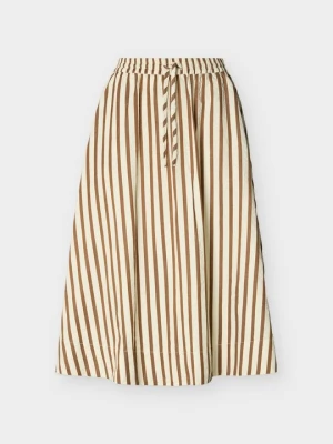 Spódnica trapezowa Lollys Laundry brązowy