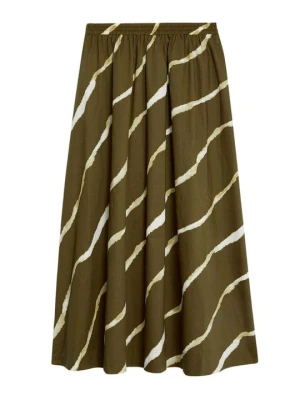 Spódnica trapezowa Marks & Spencer khaki