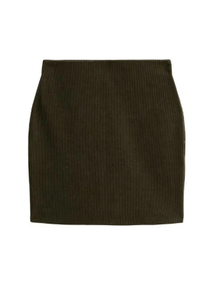 Spódnica trapezowa New Look khaki