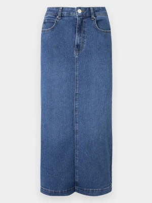 Spódnica trapezowa Only niebieski denim