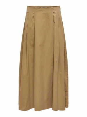 Spódnica trapezowa Only tan