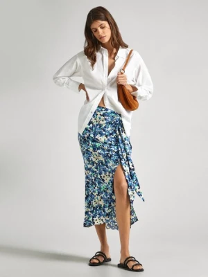 Spódnica trapezowa Pepe Jeans niebieski