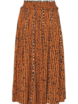 Spódnica trapezowa Proenza Schouler brązowy