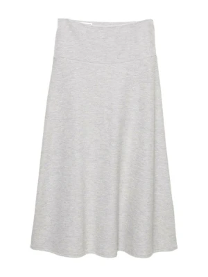 Spódnica trapezowa PULL&BEAR jasnoszary