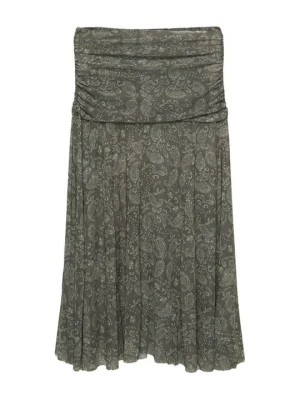 Spódnica trapezowa PULL&BEAR khaki