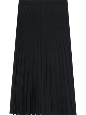 Spódnica trapezowa Stradivarius czarny