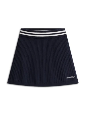 Spódnica trapezowa Tommy Hilfiger granatowy