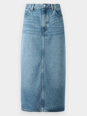 Spódnica trapezowa Tommy Hilfiger niebieski denim
