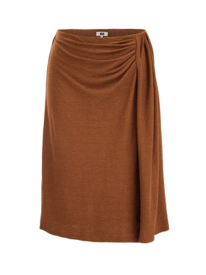 Spódnica trapezowa WE Fashion jasnobrązowy