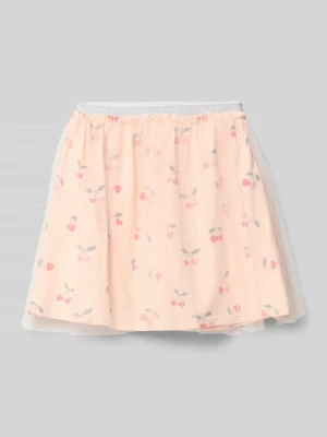 Spódnica w całościowym wzorze z elastycznym pasem BLUE SEVEN