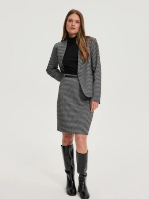 Spódnica w pepitkę szara Moodo