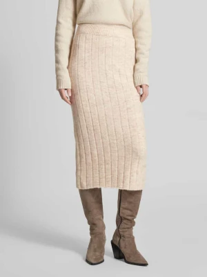Spódnica wąska z dzianiny z dodatkiem wełny z efektem melanżu model ‘WILLA’ Vero Moda