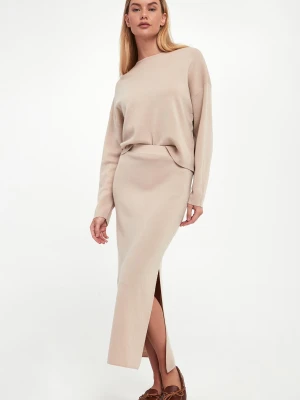 Spódnica wełniana midi Merce1 MARELLA MONOCHROME