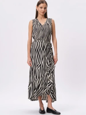 Spódnica z biało-czarnym nadrukiem w zebrę Greenpoint
